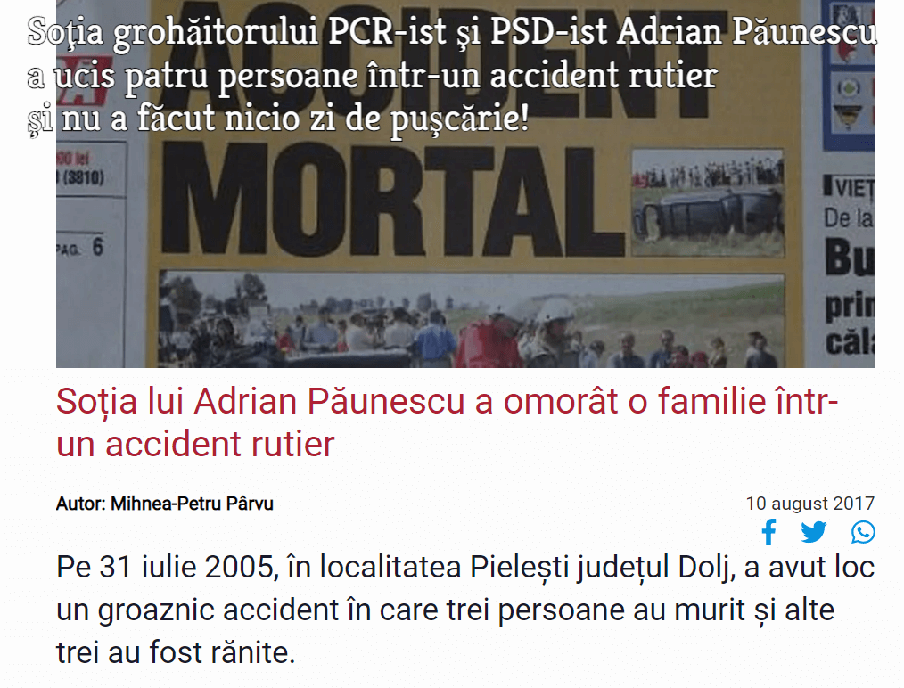 Sotia lui Adrian Paunescu
