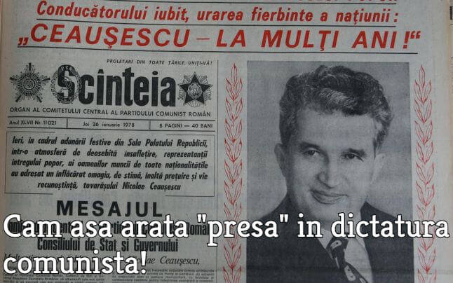Dictatorul comunist Nicolae Ceausescu