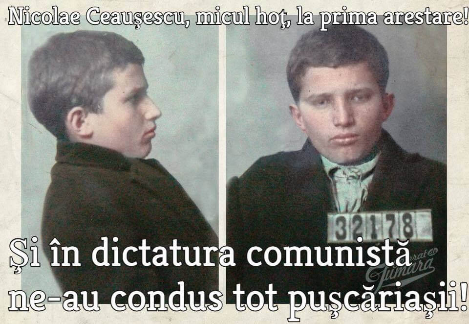 Nicolae Ceausescu, micul hot, la prima arestare