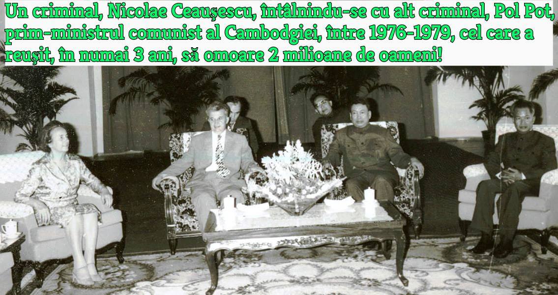 Nicolae Ceausescu, Pol Pot