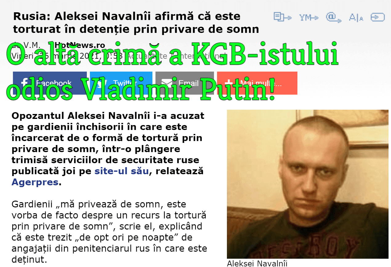 O alta crima a KGB-istului Putin