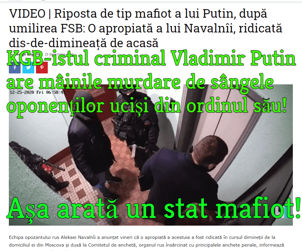 Crimele KGB-istului Vladimir Putin