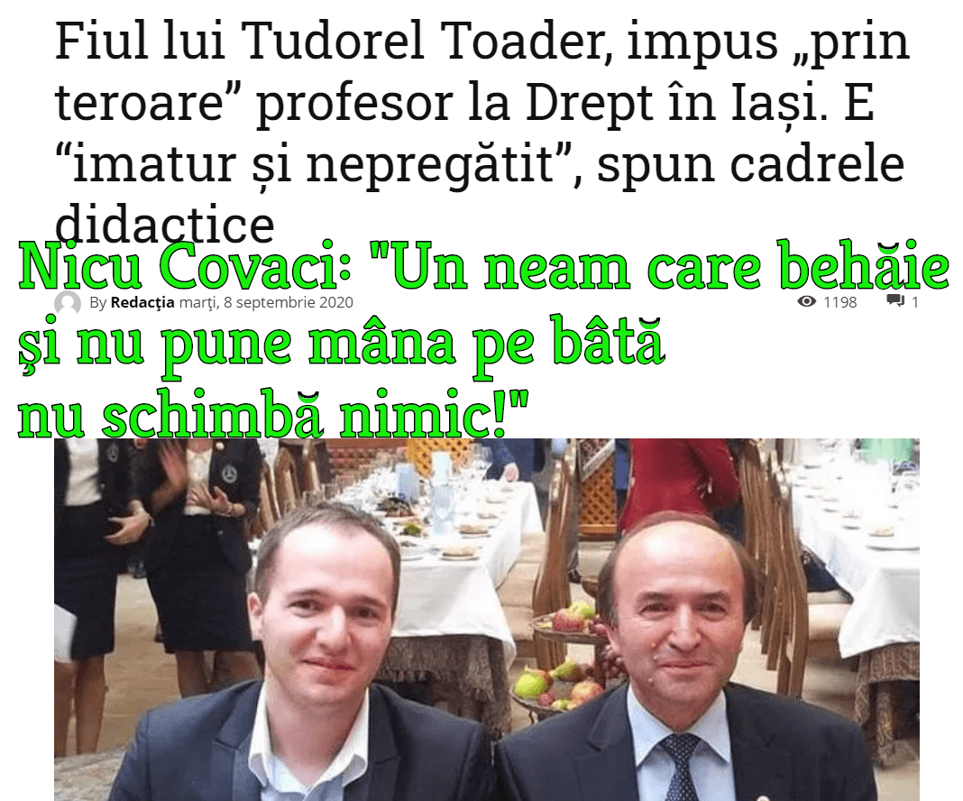 Fiul lui Tudorel Toader