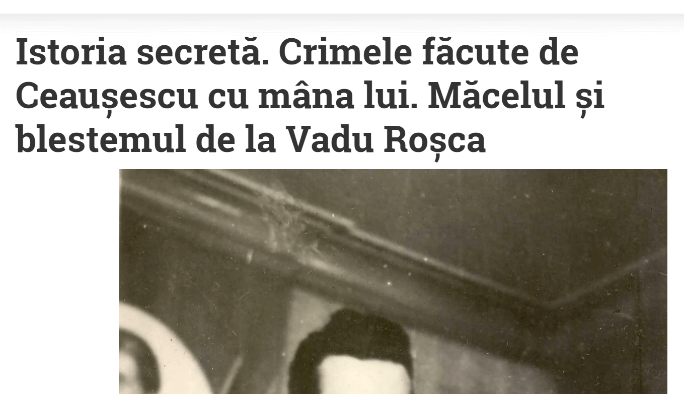 Crimele dictatorului comunist Nicolae Ceausescu