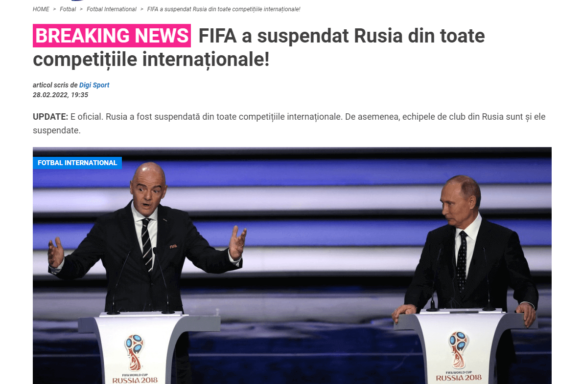 FIFA, Rusia