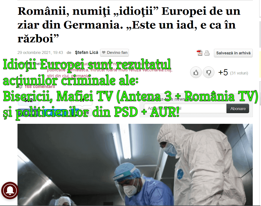 Romanii, idiotii Europei