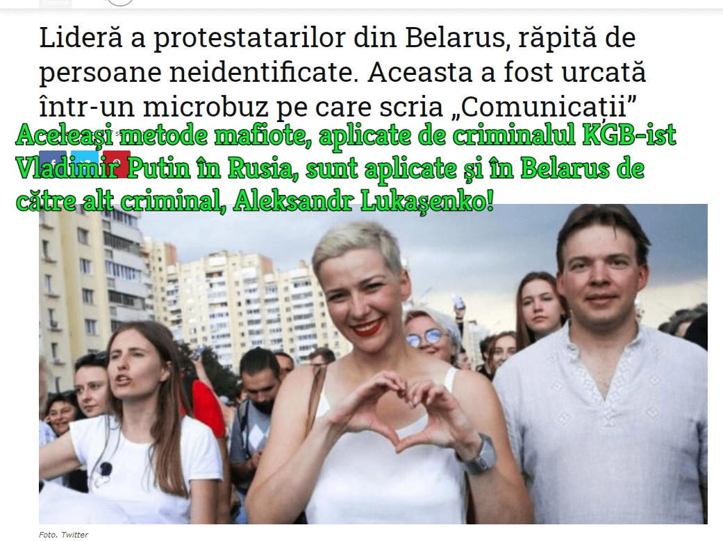 Lider proteste Belarus