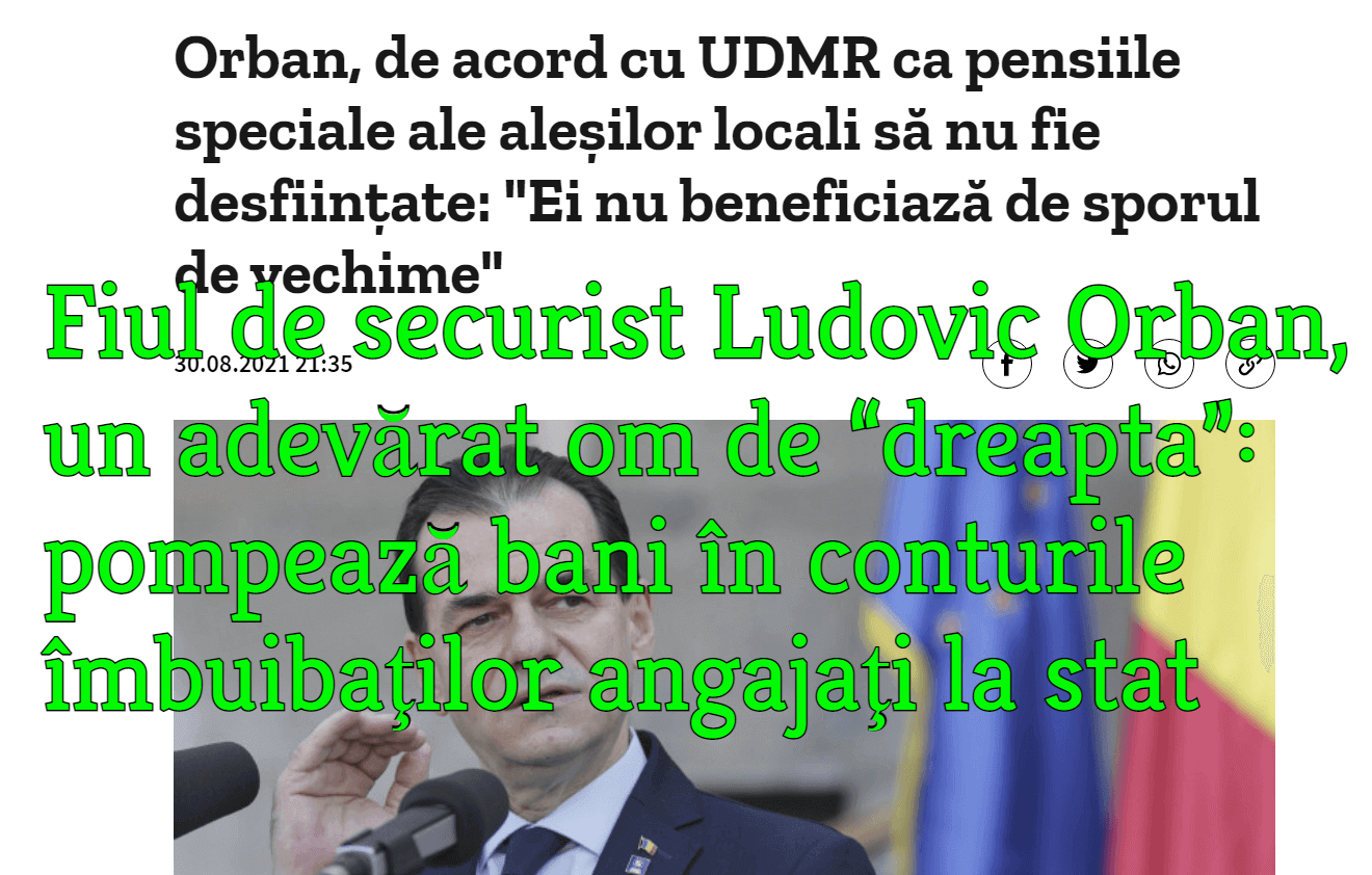 Ludovic Orban, pensii speciale