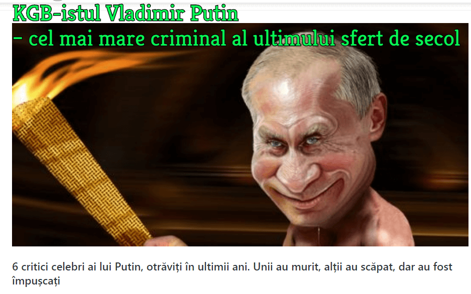 Criminalul Vladimir Putin