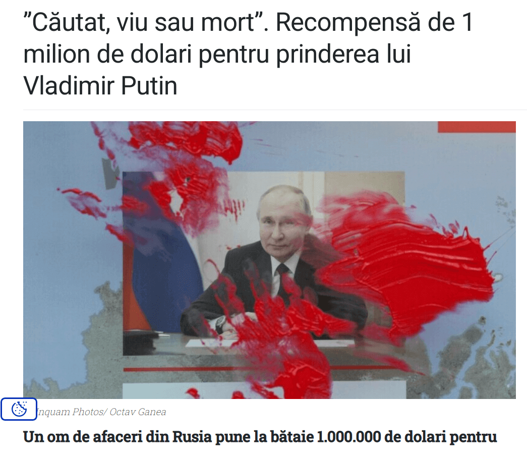 Criminalul de razboi Putin