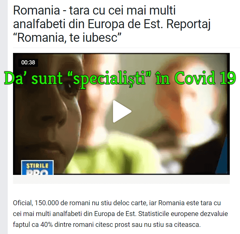 Romania, tara cu cei mai multi analfabeti