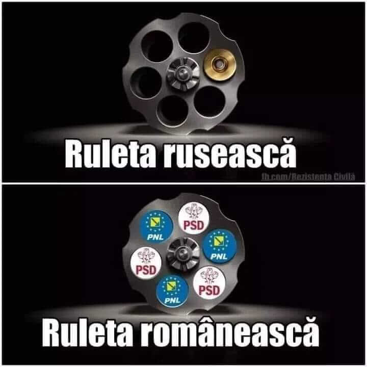 Ruleta ruseasca versus ruleta romaneasca