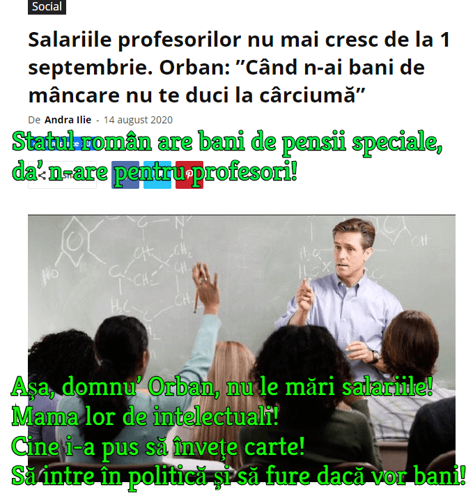 Salarii profesori
