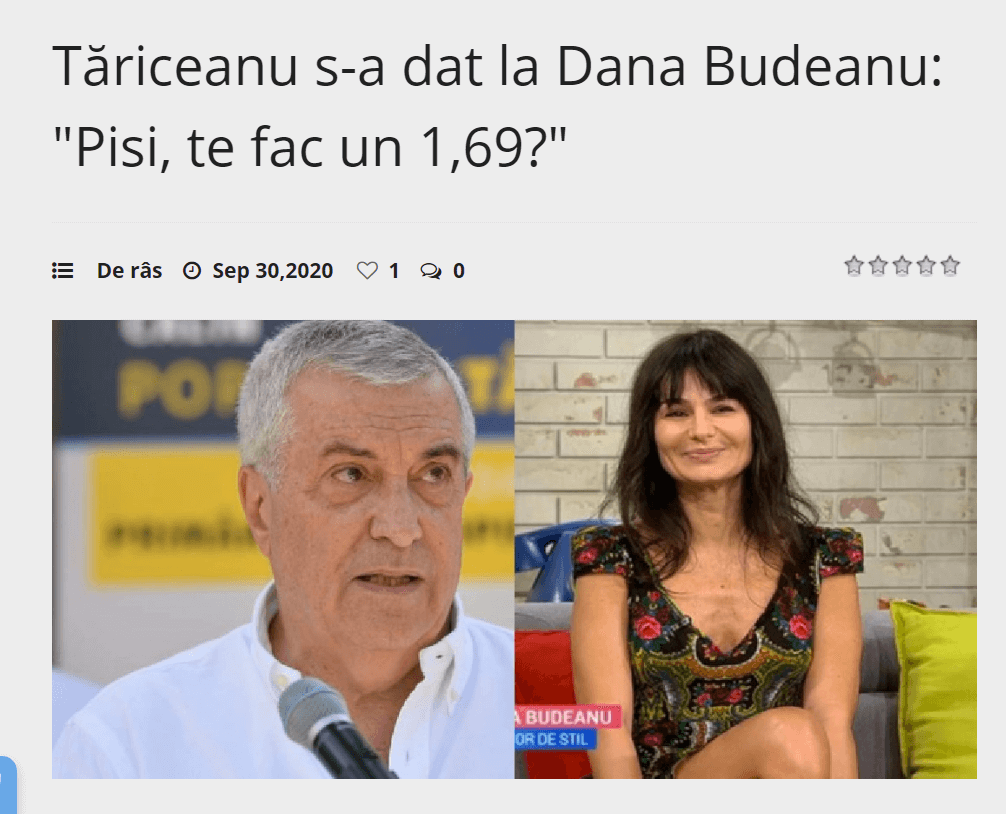 Tariceanu versus Dana Budeanu