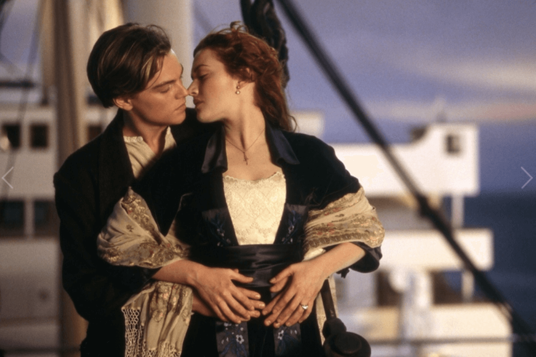 Leonardo DiCaprio, Kate Winslet in Titanic