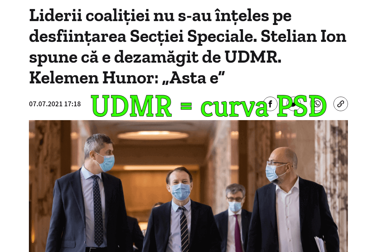UDMR, curva PSD