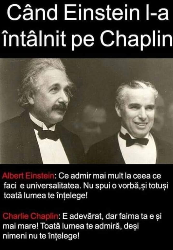 Albert Einstein şi Charlie Chaplin