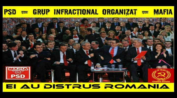 PSD = grup infractional organizat = Mafia