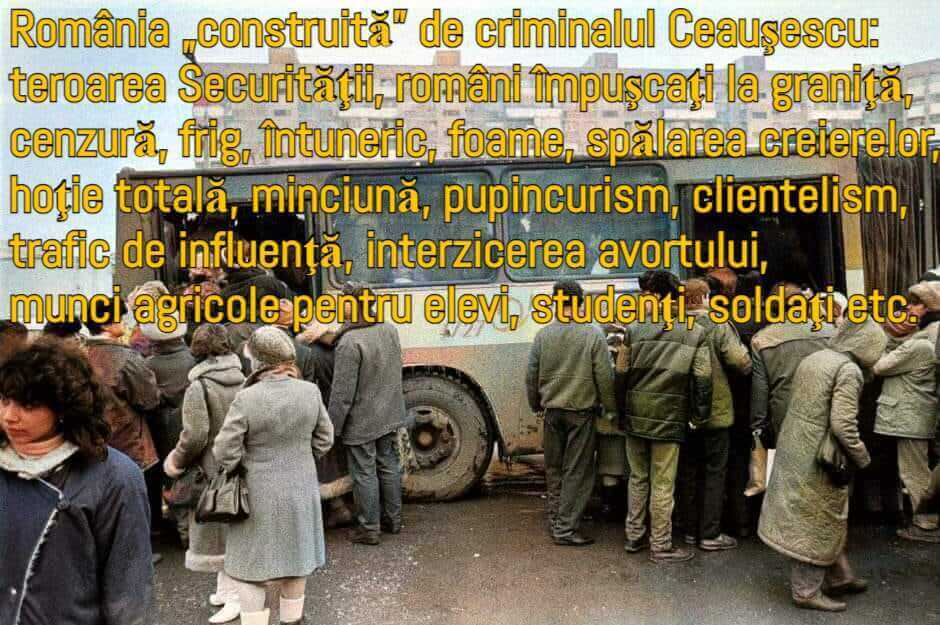 Dictatura comunistă a criminalului Ceauşescu
