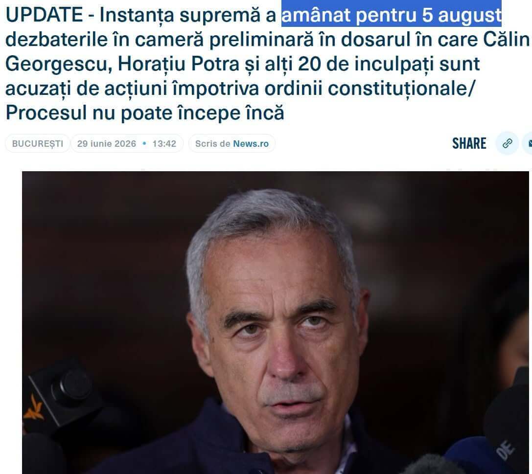 Procesul putinistului Călin Georgescu Procesul putinistului Călin Georgescu