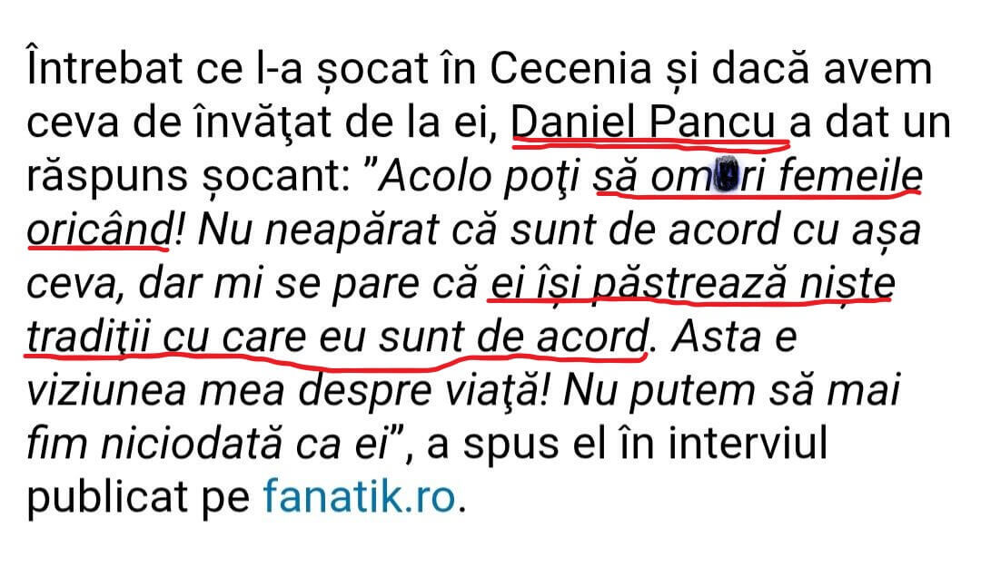 Declarație Pancu Declarație Pancu