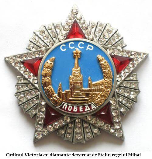 Decoratia sovietica acordata regelui Mihai de catre Stalin
